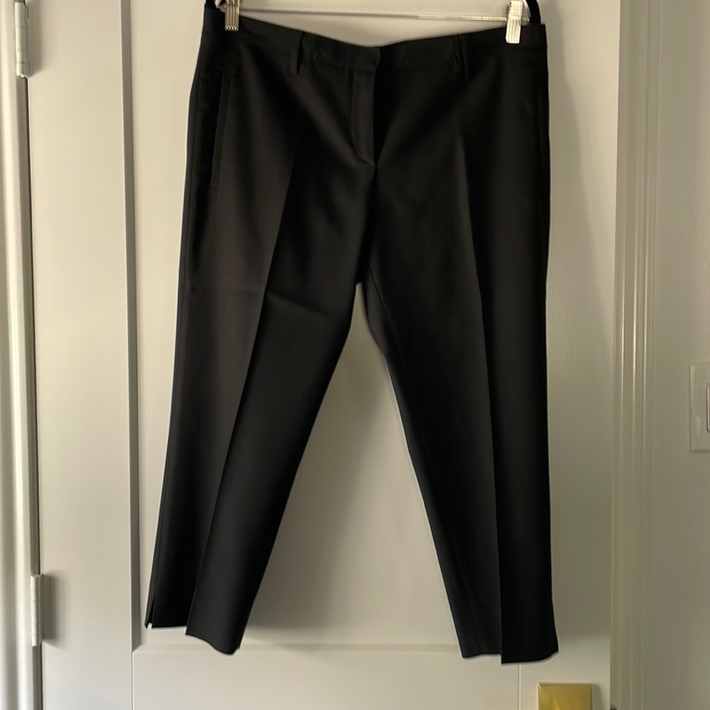 MIU MIU - CREPE BLACK CROP PANTS